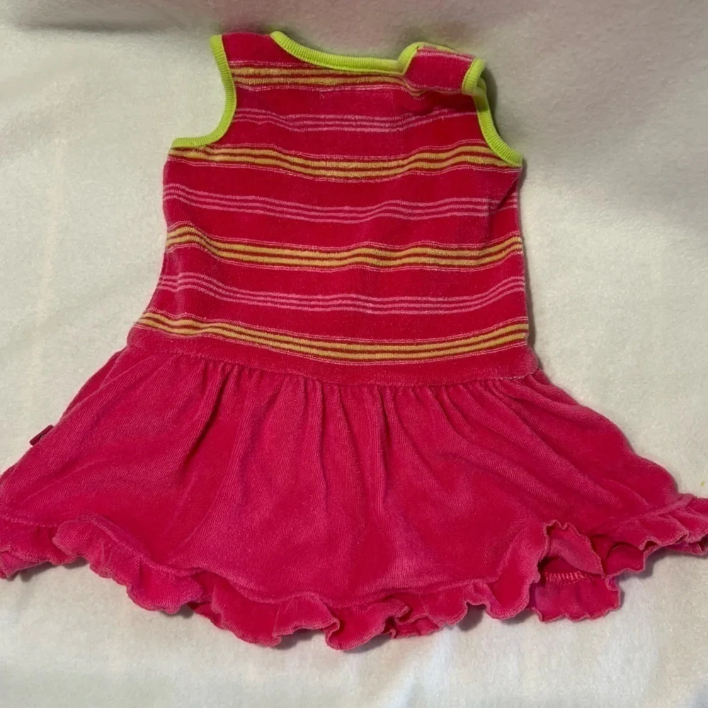 Life is Good Infant Girl Terry Cloth Romper/Swim Suit Coverup. Size 6-12 Months